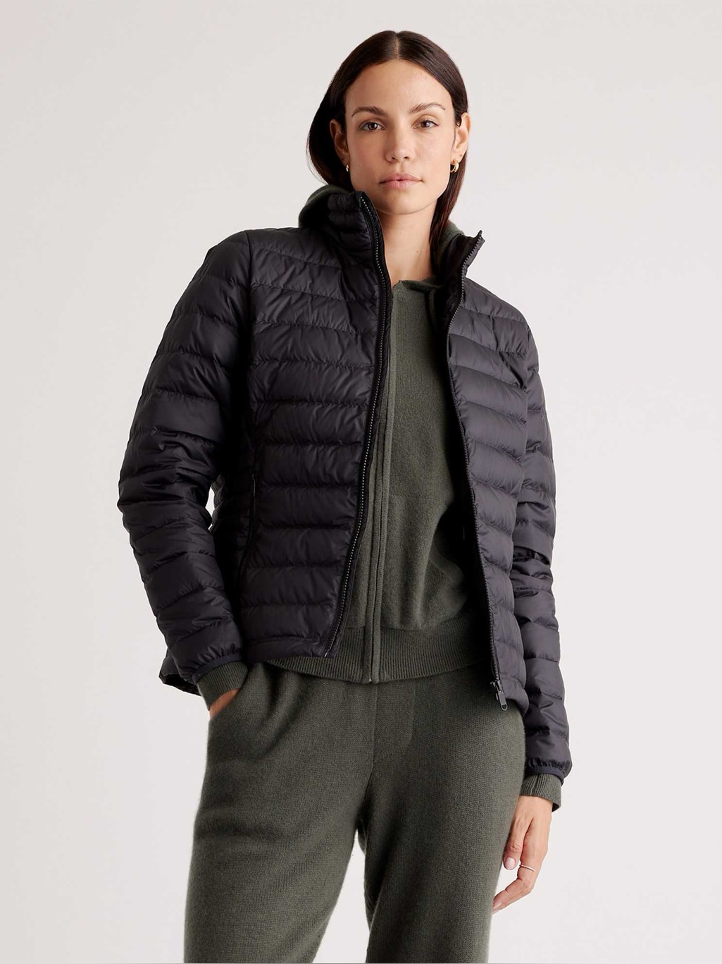 Quince Lightweight Down Packable Puffer Jacket Navy - Xl